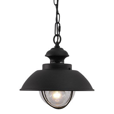 10-in Outdoor Pendant Textured Black by Vaxcel International