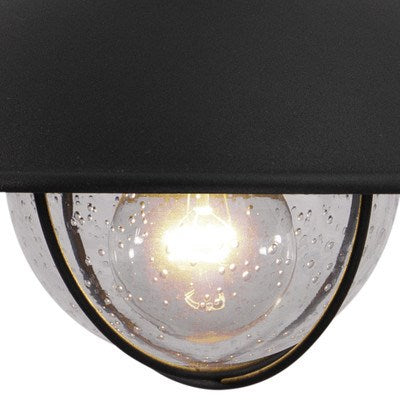 10-in Outdoor Pendant Textured Black