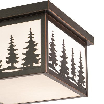 11.5-in Tree Outdoor Ceiling Light Burnished Bronze