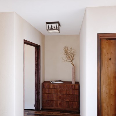 11.5-in Tree Outdoor Ceiling Light Burnished Bronze