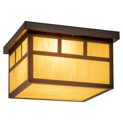 11.5-in Outdoor Flush Mount Ceiling Light Burnished Bronze by Vaxcel International