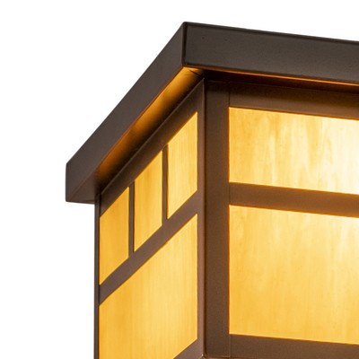 11.5-in Outdoor Flush Mount Ceiling Light Burnished Bronze
