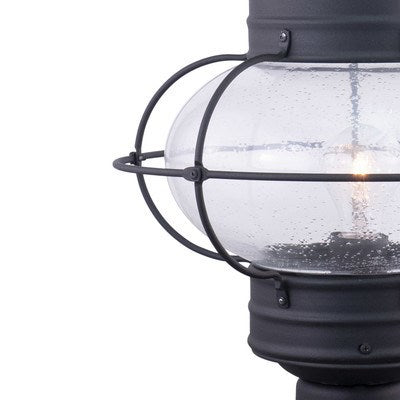 13-in Outdoor Post Light Textured Black