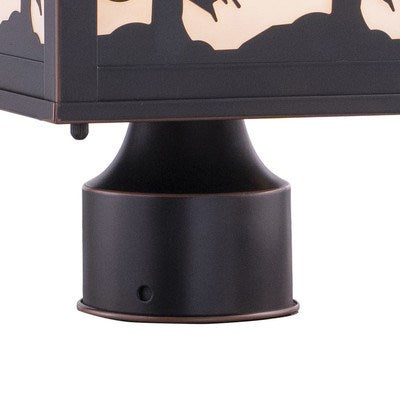 8-in Tree Outdoor Post Light Burnished Bronze