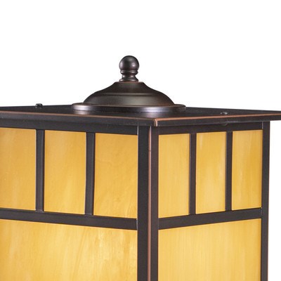 9-in Outdoor Post Light Burnished Bronze