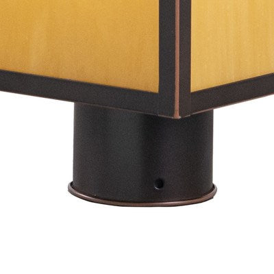 9-in Outdoor Post Light Burnished Bronze