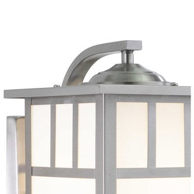 7-in Outdoor Wall Light Stainless Steel