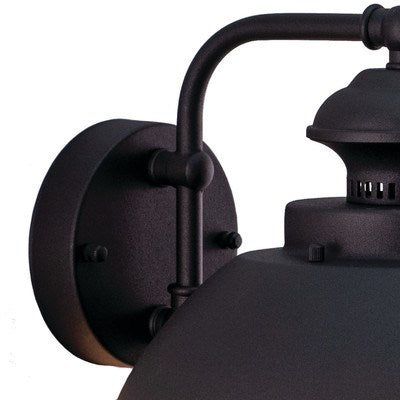 10-in Outdoor Wall Light Textured Black