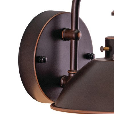 8-in Outdoor Wall Light Burnished Bronze