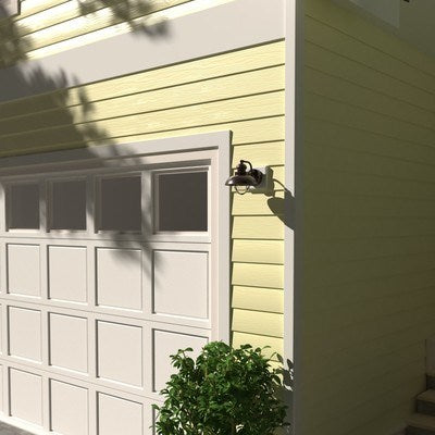 8-in Outdoor Wall Light Burnished Bronze
