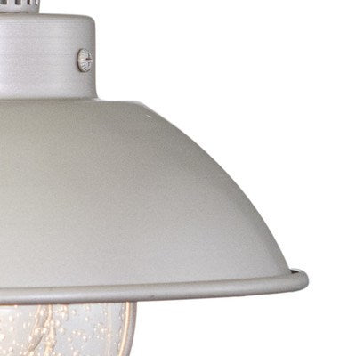 8-in Outdoor Wall Light Brushed Nickel