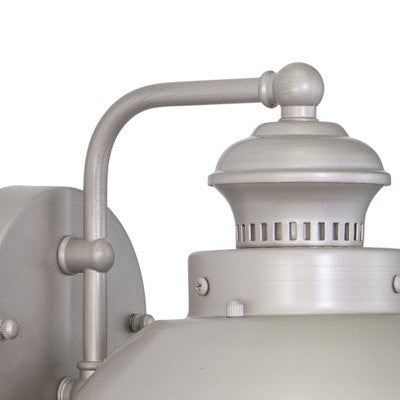 8-in Outdoor Wall Light Brushed Nickel