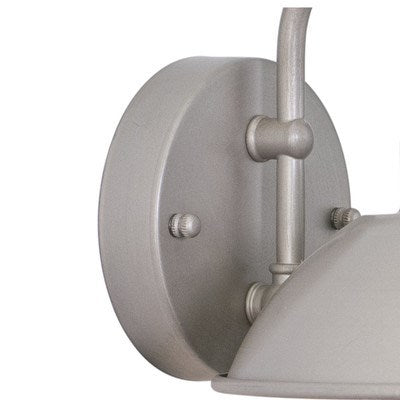 8-in Outdoor Wall Light Brushed Nickel