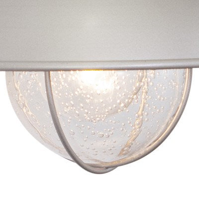 8-in Outdoor Wall Light Brushed Nickel
