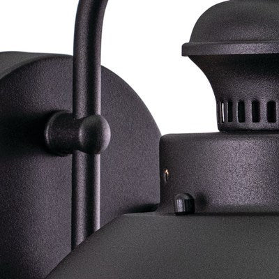 8-in Outdoor Wall Light Textured Black