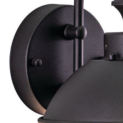 8-in Outdoor Wall Light Textured Black