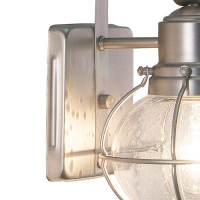 6.5-in Outdoor Wall Light Brushed Nickel
