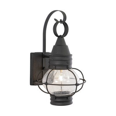 8-in Outdoor Wall Light Textured Black by Vaxcel International