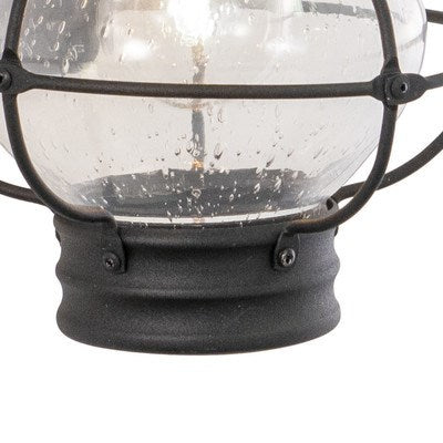 8-in Outdoor Wall Light Textured Black