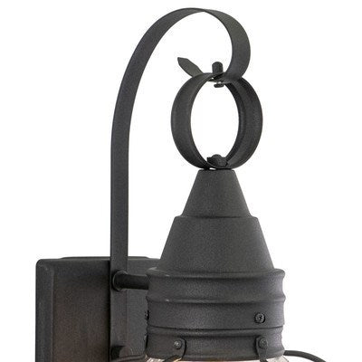 8-in Outdoor Wall Light Textured Black