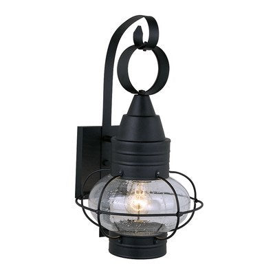 10-in Outdoor Wall Light Textured Black by Vaxcel International