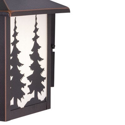 8-in Tree Outdoor Wall Light Burnished Bronze