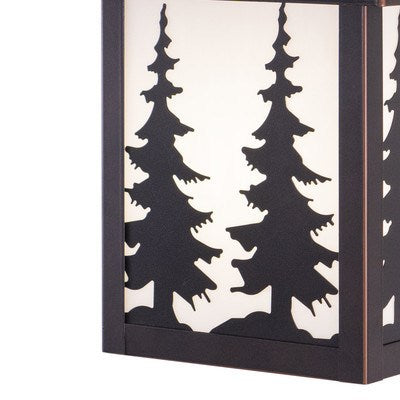 8-in Tree Outdoor Wall Light Burnished Bronze