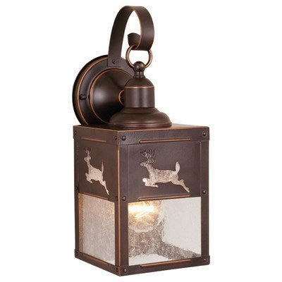 5-in Deer Outdoor Wall Light Burnished Bronze by Vaxcel International