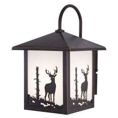 8-in Deer Outdoor Wall Light Burnished Bronze by Vaxcel International