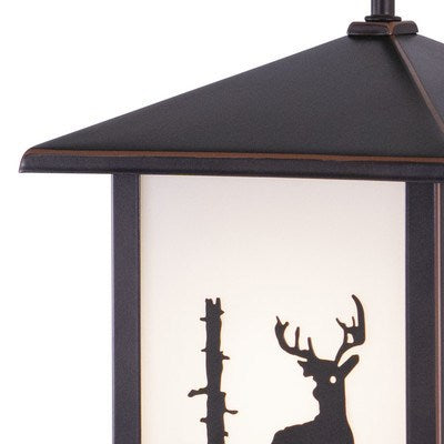 8-in Deer Outdoor Wall Light Burnished Bronze