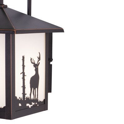 8-in Deer Outdoor Wall Light Burnished Bronze