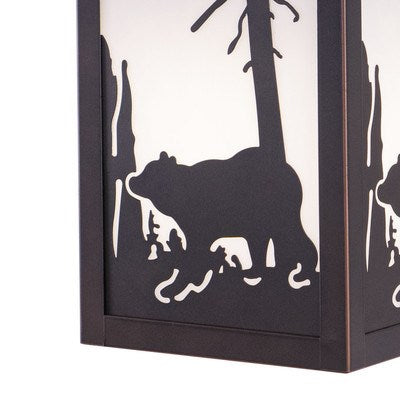 8-in Outdoor Wall Light Burnished Bronze