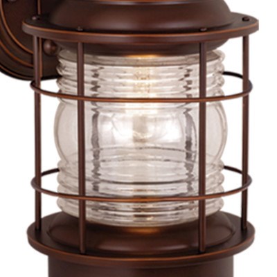 8-in Outdoor Wall Light Burnished Bronze