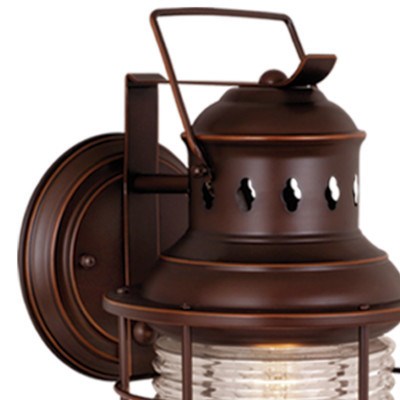 8-in Outdoor Wall Light Burnished Bronze