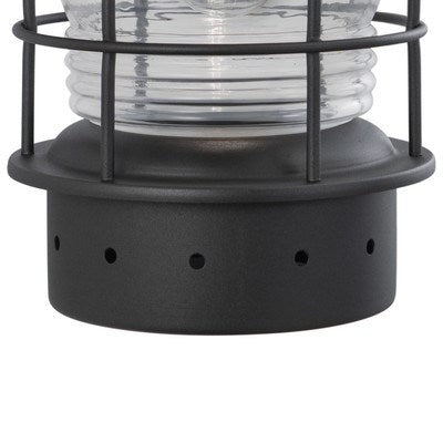 8-in Outdoor Wall Light Textured Black
