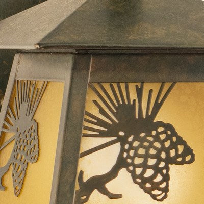 7-in Outdoor Wall Light Olde World Patina