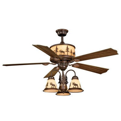 56-in Moose Ceiling Fan Burnished Bronze