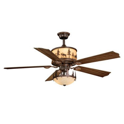 56-in Moose Ceiling Fan Burnished Bronze