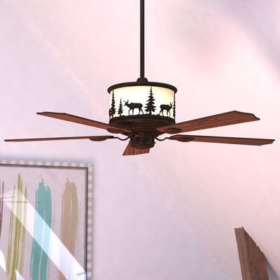 56-in Moose Ceiling Fan Burnished Bronze