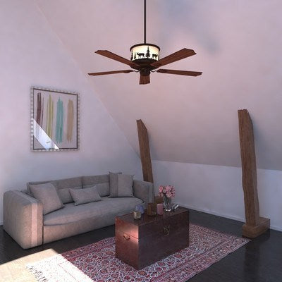 56-in Moose Ceiling Fan Burnished Bronze