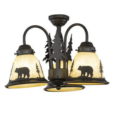 3L LED Fan Kit or Chandelier (Dual Mount) Burnished Bronze by Vaxcel International