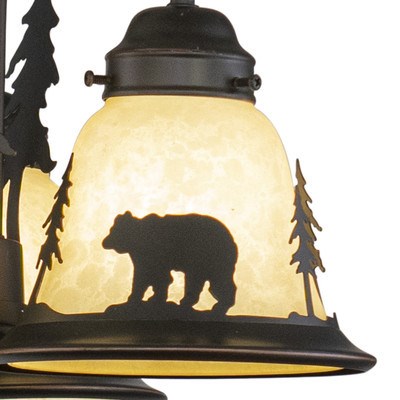 3L LED Fan Kit or Chandelier (Dual Mount) Burnished Bronze