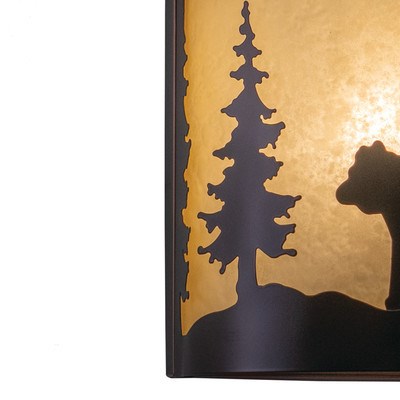 8-in Wall Light Burnished Bronze