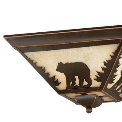 14-in Flush Mount Ceiling Light Burnished Bronze