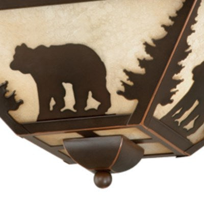 14-in Flush Mount Ceiling Light Burnished Bronze