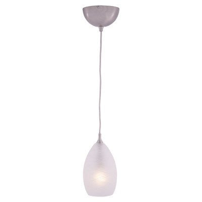 4.5-in Mini Pendant Cocoon Glass Satin Nickel by Vaxcel International