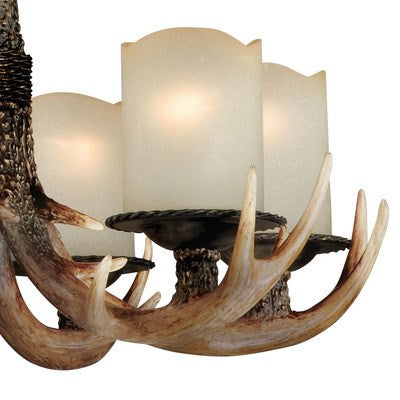 6L Antler Chandelier Black Walnut