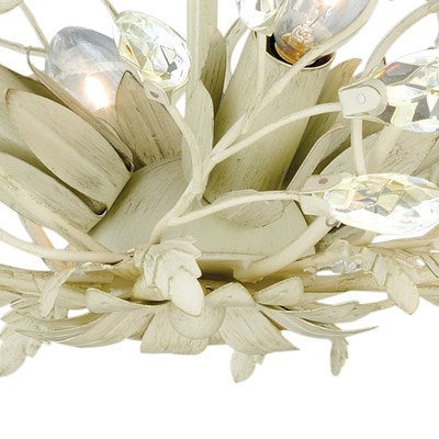 19-in Semi Flush Ceiling Light French Cream
