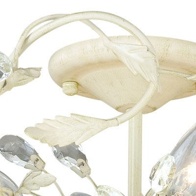 19-in Semi Flush Ceiling Light French Cream
