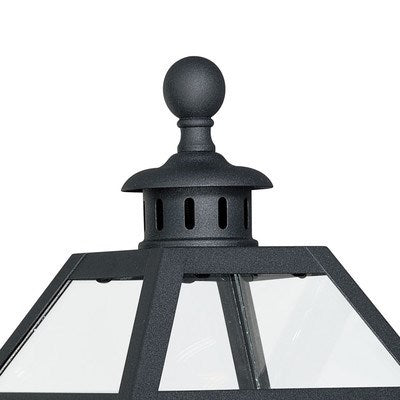 7-in Outdoor Wall Light Textured Black